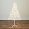 4ft. Pre-Lit Artificial White Starburst Tree, Fairy Warm White LED Lights